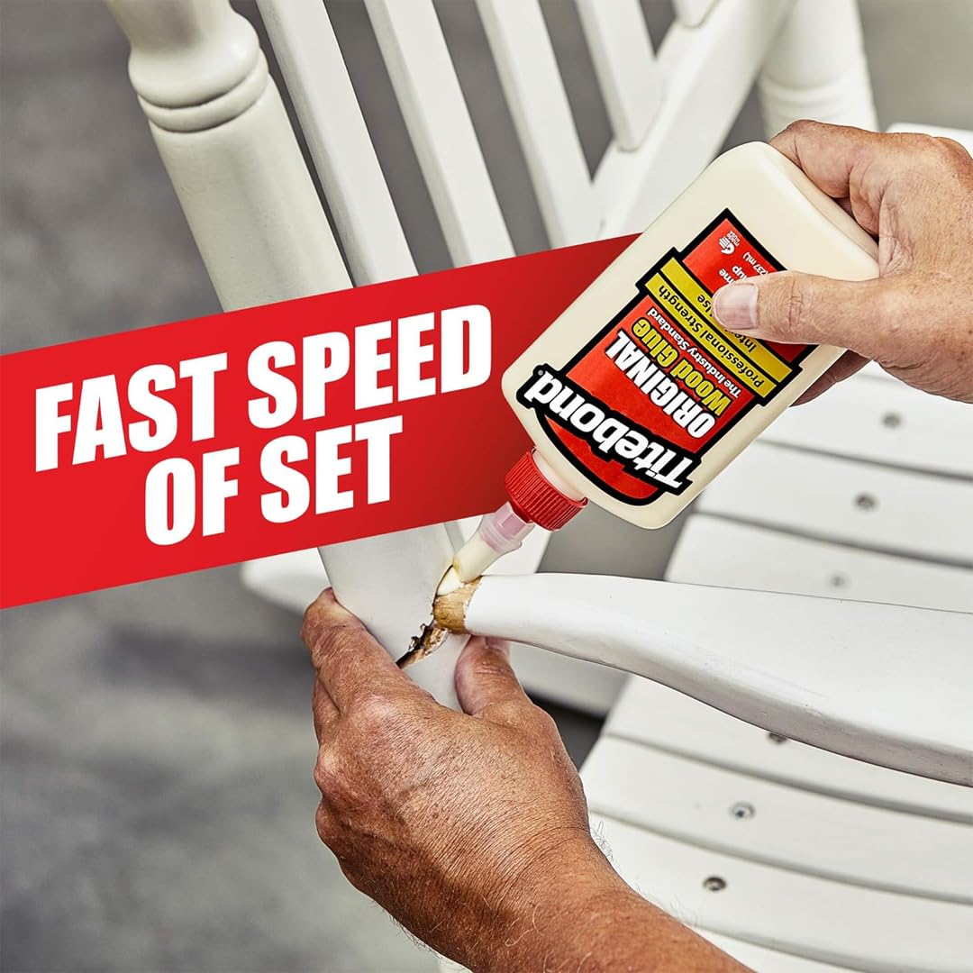 Titebond Wood Glue, Gallon, Yellow, Fast Set Up