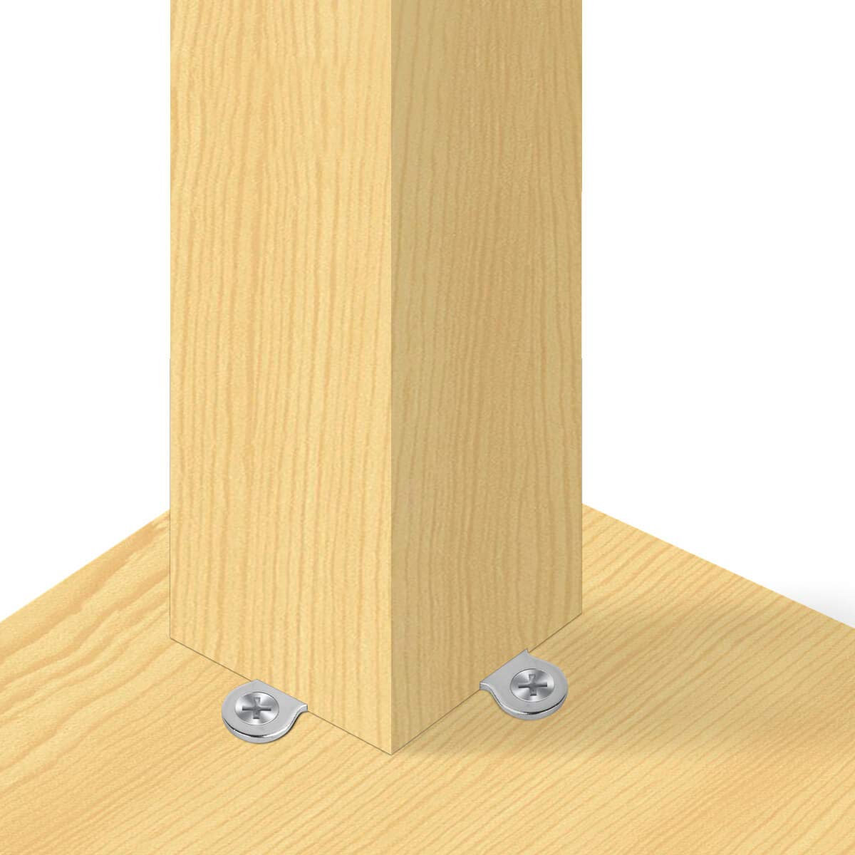 30 Pack Figure 8 Steel Desk Top Fastener Clip with Screws - Heavy Duty ...