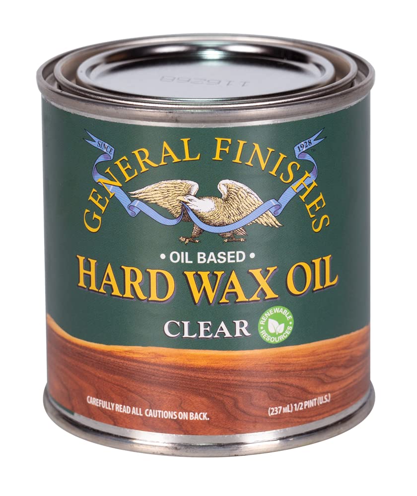 General Finishes Hard Wax Oil, 1/2 Pint, Clear