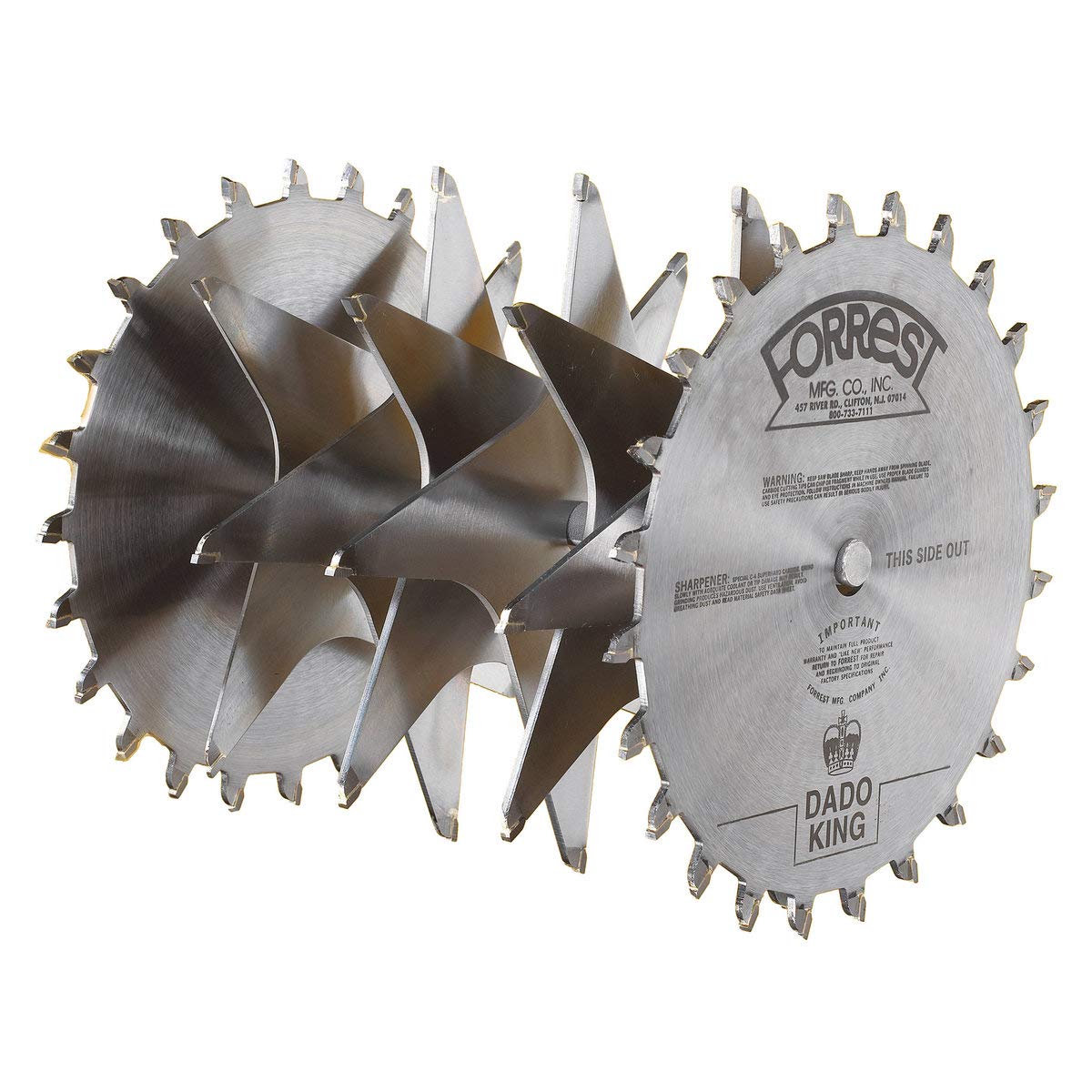 Forrest DK06244 Dado King 6-Inch 29/32-Inch Width 5/8-Inch Bore Dado Blade Set