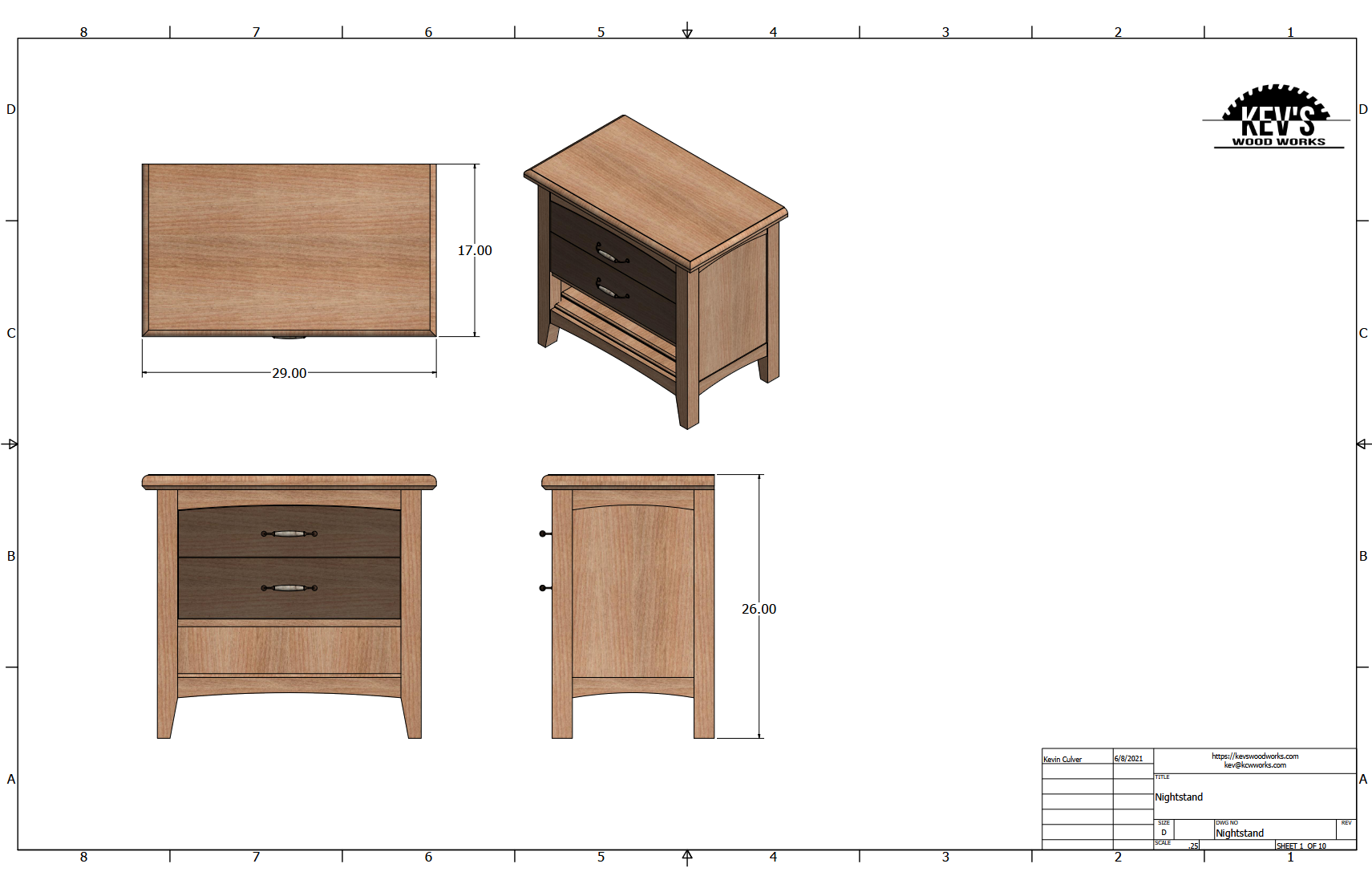 Nightstands Plan